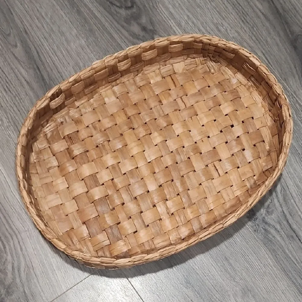 XL Oval Wicker Basket Decor